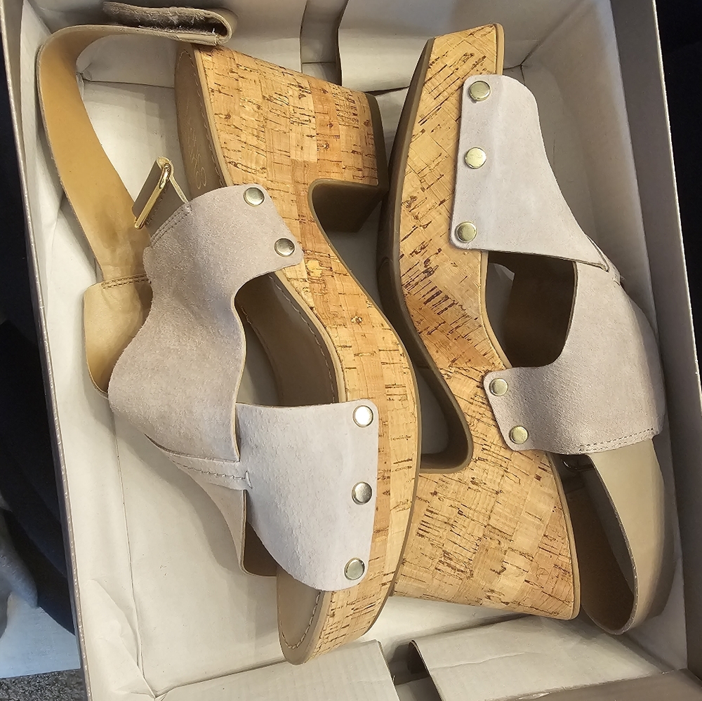 Franco Sarto cork platform shoes BrandNew